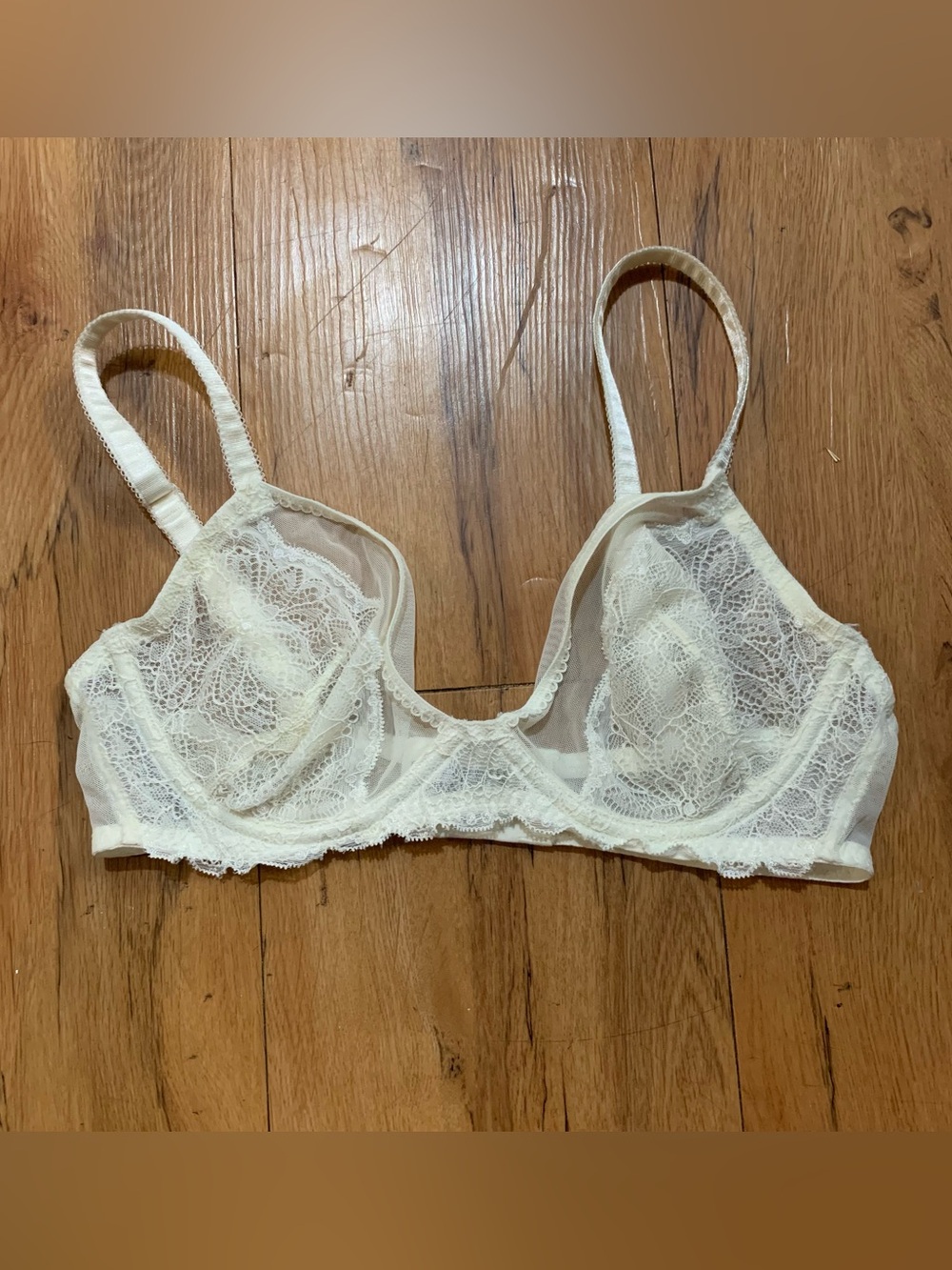 Lily of France white lace bralette